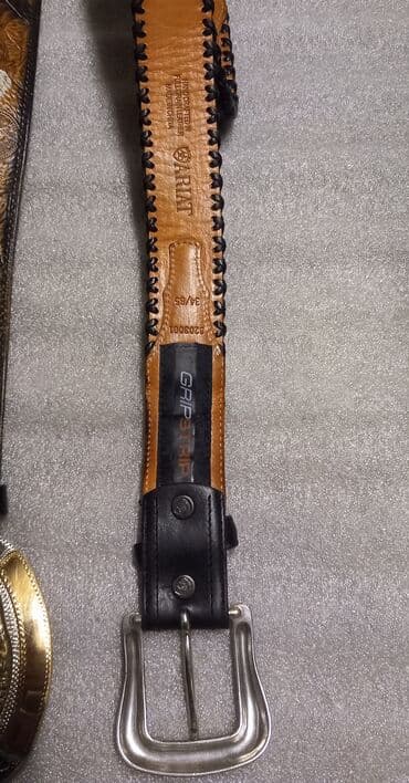 Средства для стирки: Ремень, Другой бренд, Материал: Натуральная кожа, Мужские, Б/у — 5