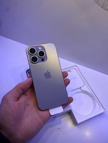 IPhone 15 Pro, Б/у, 512 ГБ, Серебристый, Коробка, 87 %