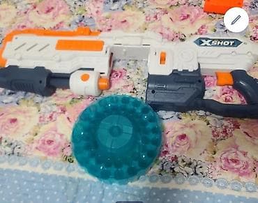 Игрушки: Игровой набор: бластер X-Shot + твистер‑самокат (трёхколёсный — 3