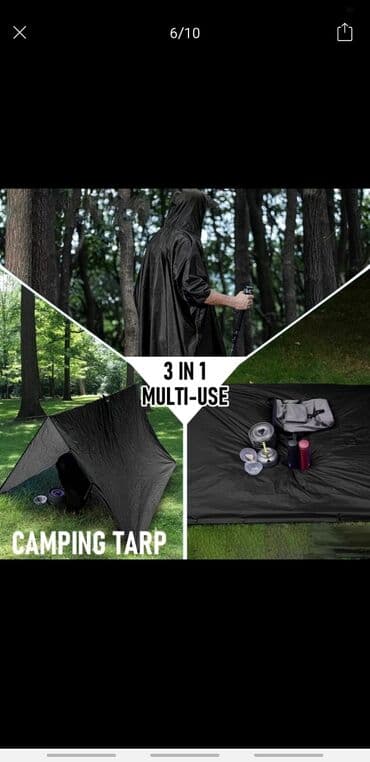 военный дождавик: Многофункциональный дождевик-пончо с капюшоном - Тип: непромокаемое — 5