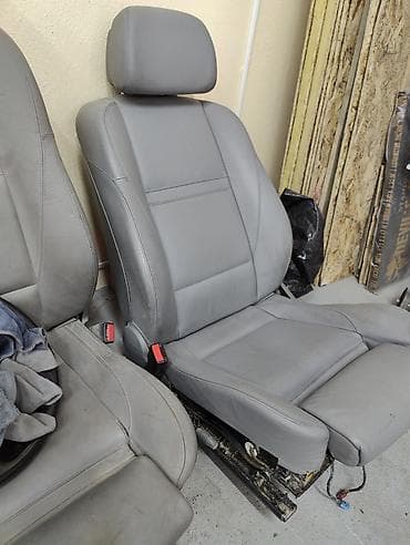lining pantera: Bmw e60 recaro Пара передних автомобильных сидений, серый кожаный — 2