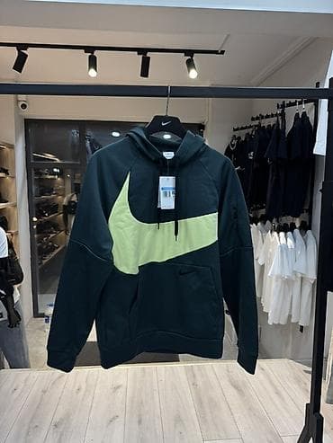 Мужская толстовка, M, Nike, Новый, цвет - Зеленый, Самовывоз