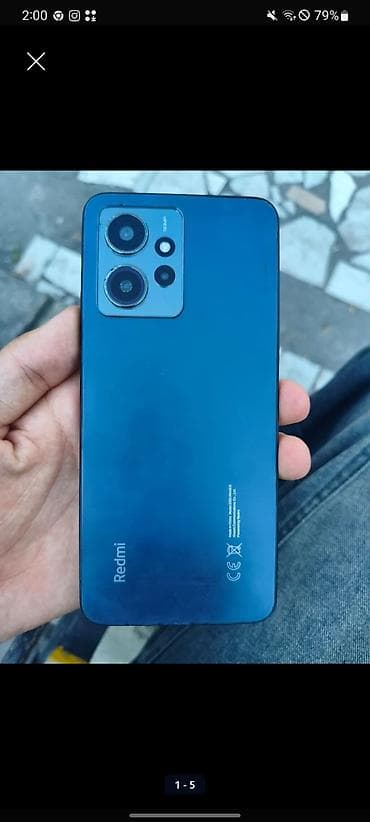 Redmi, Redmi Note 12, Б/у, 256 ГБ, цвет - Синий