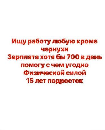 чет элдиктер: Жумуш издейм Тажрыйбасыз — 1