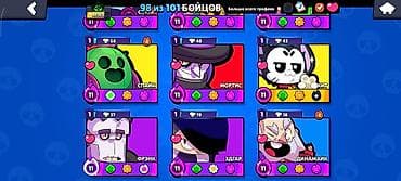 Видео оюндар жана приставкалар: Игровой аккаунт Brawl Stars Основные параметры: - Путь к славе: 45 — 5