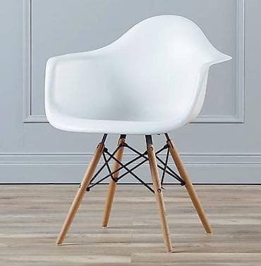 Кресло Eames 82х64х61 белый Грузоподъемность до 150-200 кг Стул для