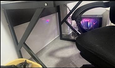 робочий стол: Игровой/офисный стол с подставкой для монитора и платформой для — 6