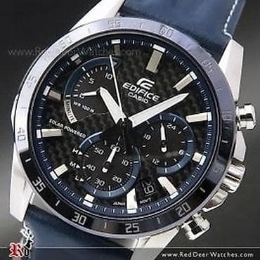 tag hauer: Мужские часы Casio Edifice на солнечной батареи с кожаным ремешком — 2