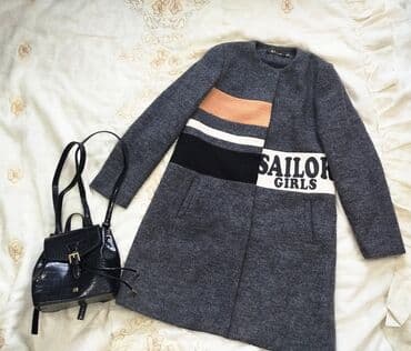 срочно в связи с переездом: Пальто с интересным принтом. Продаю срочно в связи с — 3