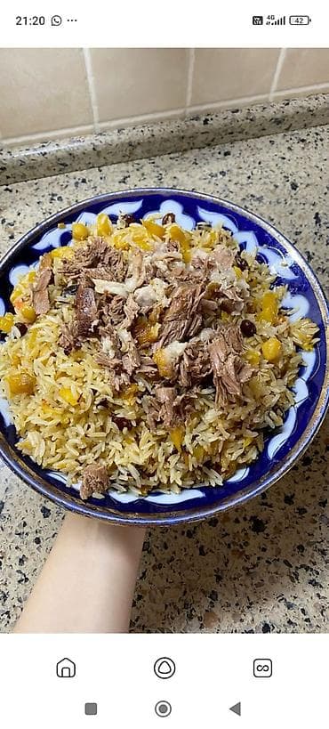 пл: Домашние блюда узбекской кухни на заказ - Плов с мягким мясом — 3