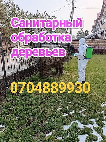 опрыскивание полей: Уборка территории, Уход за деревьями — 1