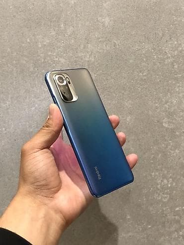 tomahawk x5: Redmi, Redmi Note 10, Б/у, 64 ГБ, цвет - Синий, 2 SIM — 2