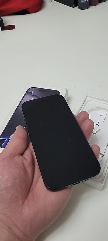 аифон 16: IPhone 16 Pro, Б/у, 256 ГБ, Черный, Коробка, 91 % — 2