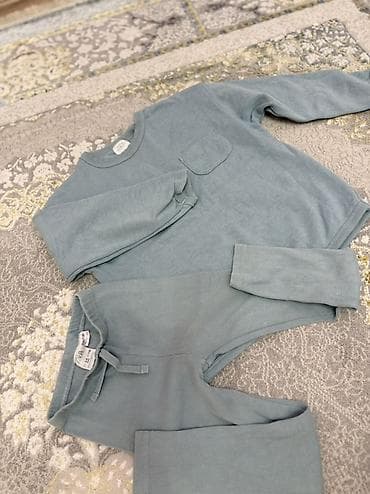 брюки зара: Комплект, цвет - Голубой — 1