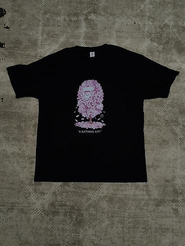 Футболка A Bathing Ape (BAPE) - Цвет: чёрный - Принт: фирменный