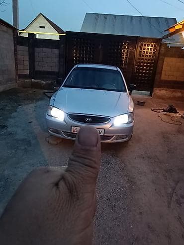 l9 машина: Хундай аксент, 2007г об 1.5 бензин+газ, механика, электро пакет — 3