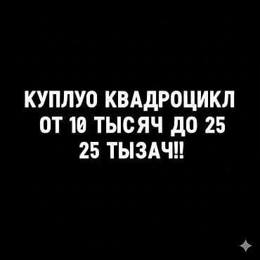 Квадроциклы: Куплю квадроцикл. Интересует техника в бюджете от 10 тыс. до 25 тыс — 1