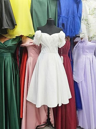 женские бриджи выкройка: Повседневное платье, Made in KG, Осень-весна, Короткая модель, Фатин, XS, S, M — 2