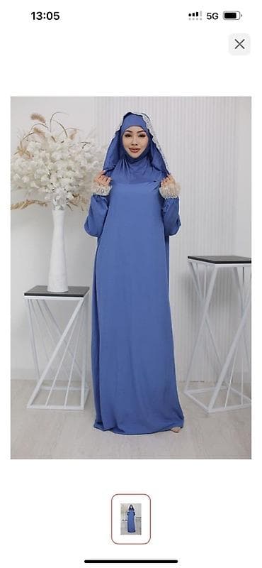 одежда для намаза: Женский молитвенный комплект в пол с капюшоном Все размеры есть - — 2