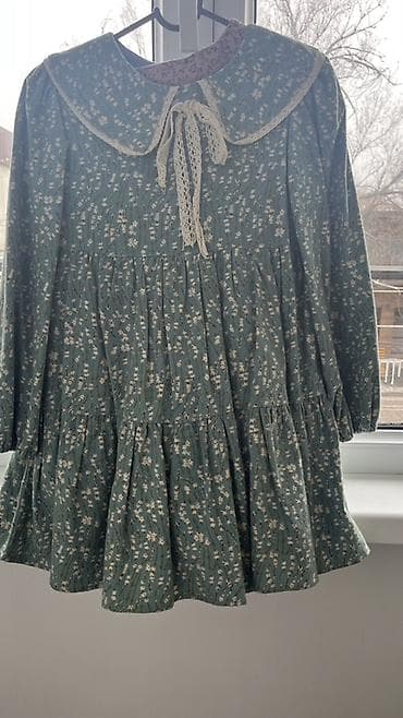 детская обувь для девочек: Комплект, цвет - Зеленый, Б/у — 1