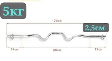 гантели наборные обрезиненные: ГРИФ W-ОБРАЗНЫЙ ДЛЯ ШТАНГИ супер удобно для французского жима лежа, в — 2