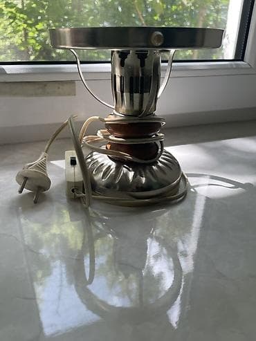 Освещение: Настольная лампа ретро-стиля (каркас без плафона) - Материал: металл — 3