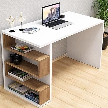 письменный стол с полками: Компьютерный стол, Новый, С полками — 1