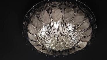 Трековые светильники и споты: Потолочный светильник с декоративными элементами из стекла и — 1