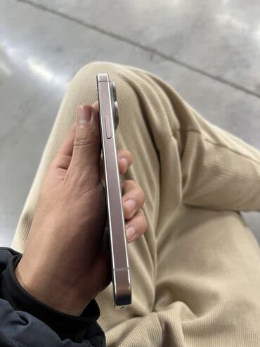 Аксессуары для мобильных телефонов: IPhone 15 Pro Max, Б/у, 256 ГБ, Natural Titanium, Зарядное устройство, Защитное стекло, Чехол, 87 % — 5