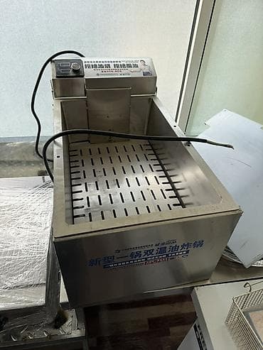 Кафелер, ресторандар үчүн: Фритюрница идеально подойдет для приготовления крылышек, боорсока, фри — 3