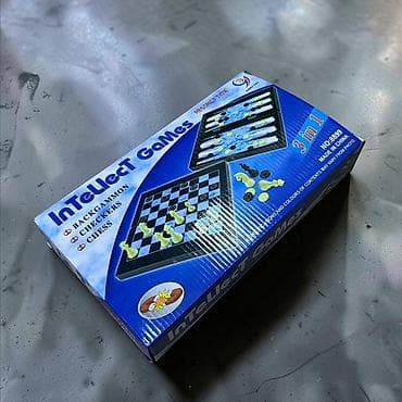 Настольный набор “Intellect Games” 3-в-1. Комплектация и возможности at lalafo.kg Настольный набор “Intellect Games” 3-в-1. Комплектация и возможности