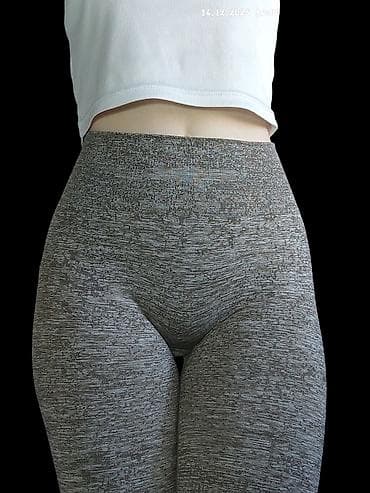 легинсы: Бесшовные женские леггинсы для спорта и повседневной носки. - Высокая — 2