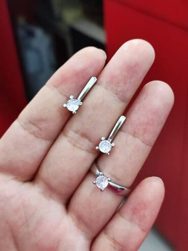 свадебное платья для беременных: Набор украшений, Проба 925, Женские, Новый — 6