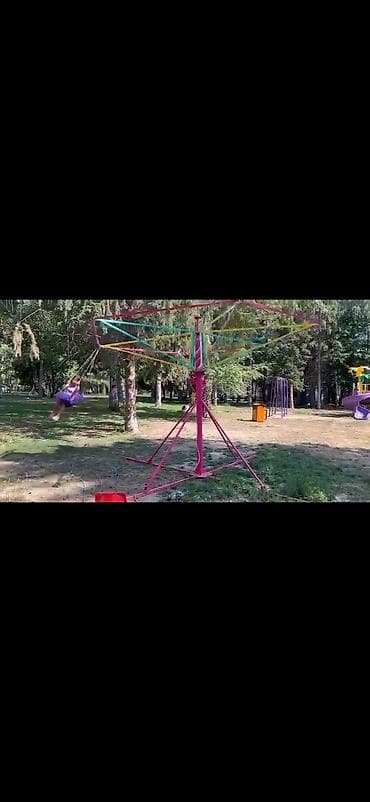 тенис стол: Аттракционы для детских площадок и парков 1) Надувной батут — 2