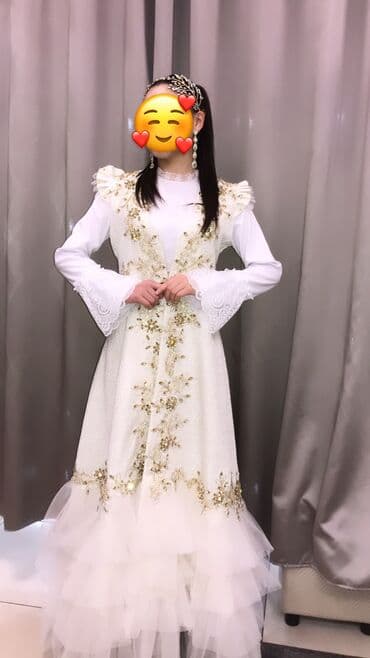 Платье на кыз узатуу, 2XL, Новый, цвет - Белый