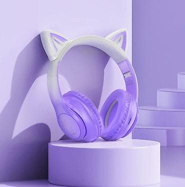 Аудиотехника: HOCO W42 Cat Ear BT гарнитура - Форм‑фактор: накладные — 7