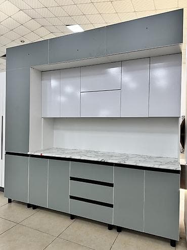 silver kitchen: Кухонный гарнитур, Новый, В рассрочку, Платная доставка — 2