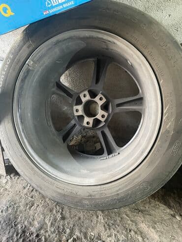 шины и диски на бмв: Колеса в сборе 235 / 55 / R 19, Лето, Б/у, Комплект, Внедорожные (АТ/МТ), отверстий - 5 — 5