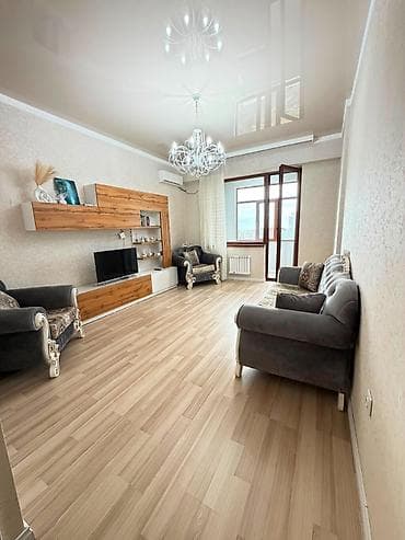 3 бөлмө, 118 м², Асанбай мкр Элитка, 8 кабат, Жаңы ремонт