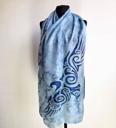 купить золотые серьги с жемчугом: Шарф, Новый, Женские — 3