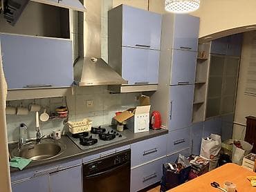 бу кухиний: Кухонный гарнитур, Б/у, цвет - Голубой, Металл, Самовывоз — 3