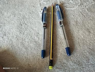 apple pensil: Набор для письма и черчения: - 2 шариковые ручки с синими колпачками — 1