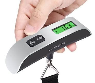 Кафелер, ресторандар үчүн: Портативные электронные весы для багажа - Диапазон взвешивания: до 50 — 1