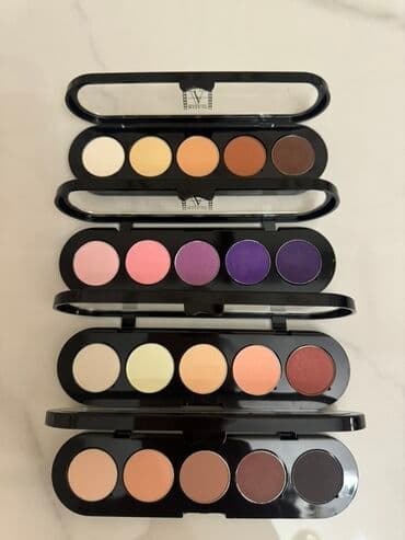 Палетки теней для век Make-Up Atelier Paris — 5 оттенков в каждой. -