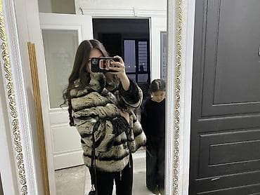 Шубы: Шуба из соболь 100 % мех - Цвет: светло-бежевый с контрастными — 2