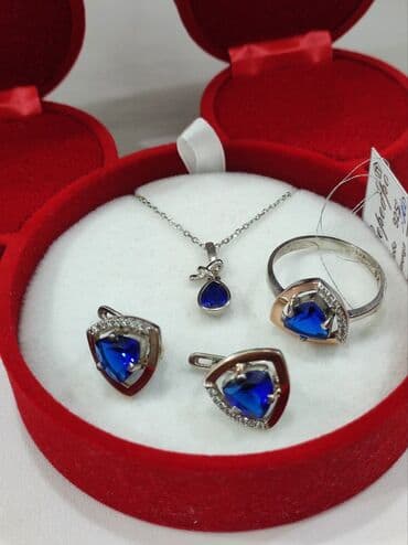 украшение шампанского для свадьбы: Набор украшений, Проба 925, Женские, Новый — 3