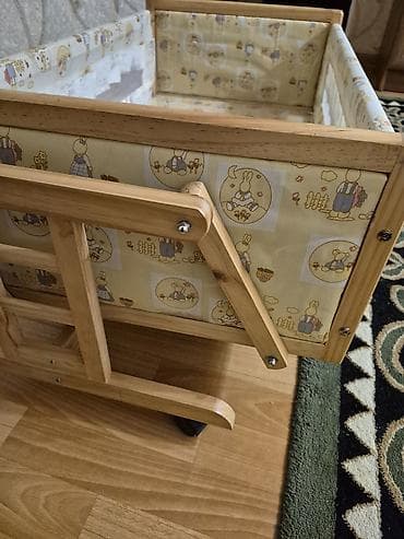 chicco echo: Люлька, Б/у, Колыбель, Дерево, цвет - Желтый, Самовывоз — 5