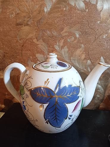 Винтажный заварочный чайник "Виноград" 1,5 литра. Кузяевского