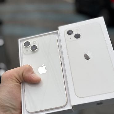 IPhone 14, Б/у, 128 ГБ, Белый, Коробка, 83 %
