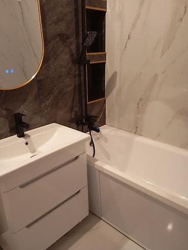 колонка вода: Укладка плитки и сантехника, электричество, венецианка делаем — 3